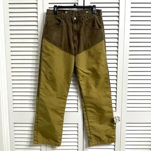 Wrangler Pro Gear Upland Pants Men 33x30 Canvas Brush Guard Work Utility Hunting